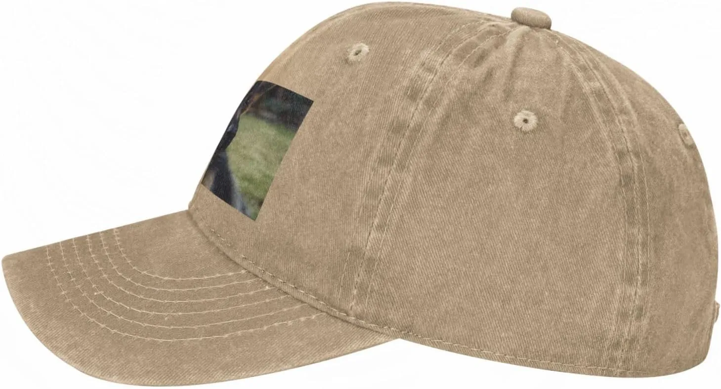 German Shepherd Puppy Unisex Baseball Cap Breathable Cotton Trucker Hat Classic Denim Dad Hat Summer Sun Hat