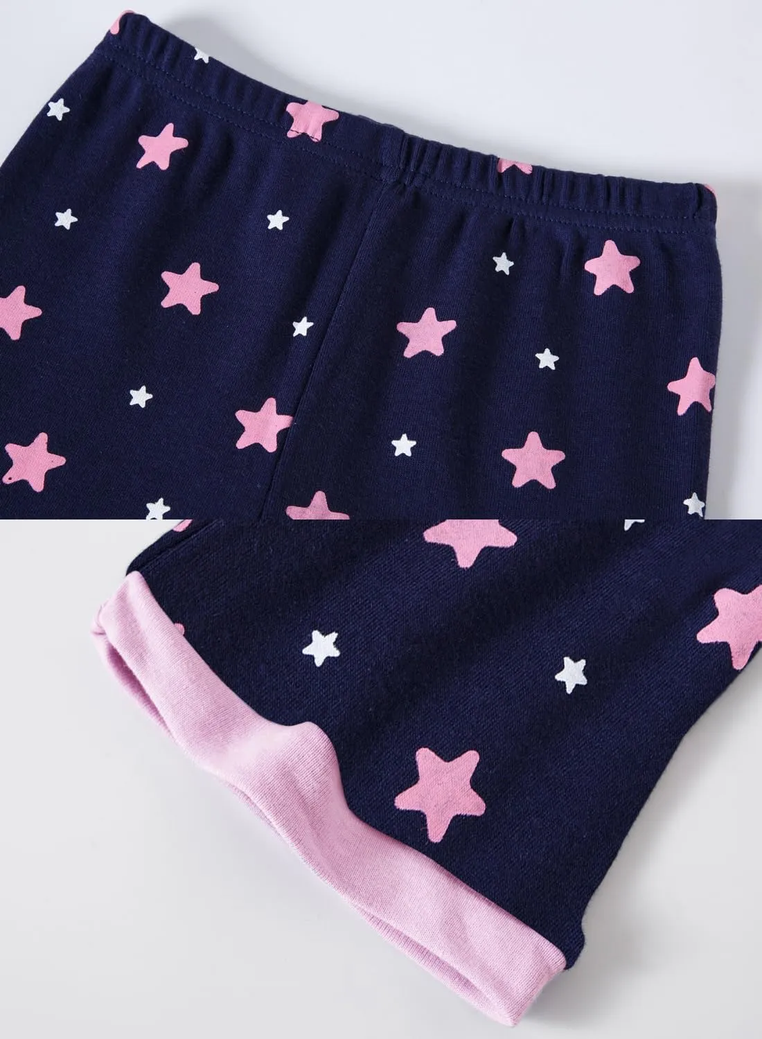 Girls Cotton Pajamas Short Sleeve Pjs Toddler Summer Sleepwear Sets