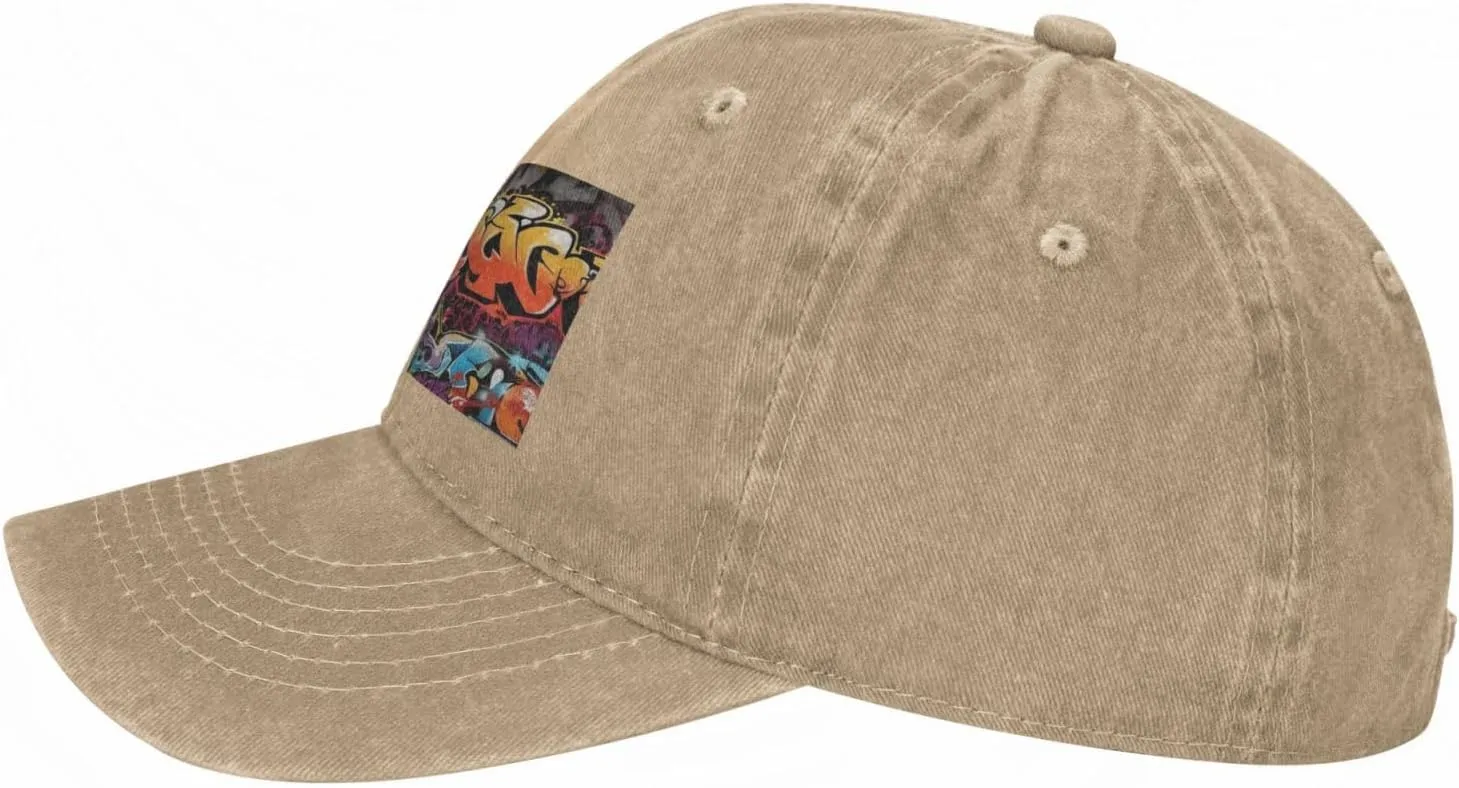 Graffiti Hip Hop Unisex Baseball Cap Breathable Cotton Trucker Hat Classic Denim Dad Hat Summer Sun Hat