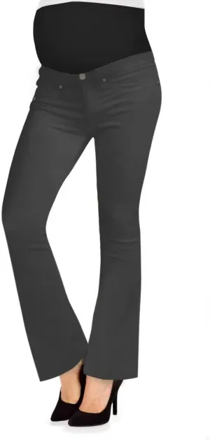 Hybrid & Company Super Comfy Stretch Women's Maternity Bootcut Jeans with Real Pockets