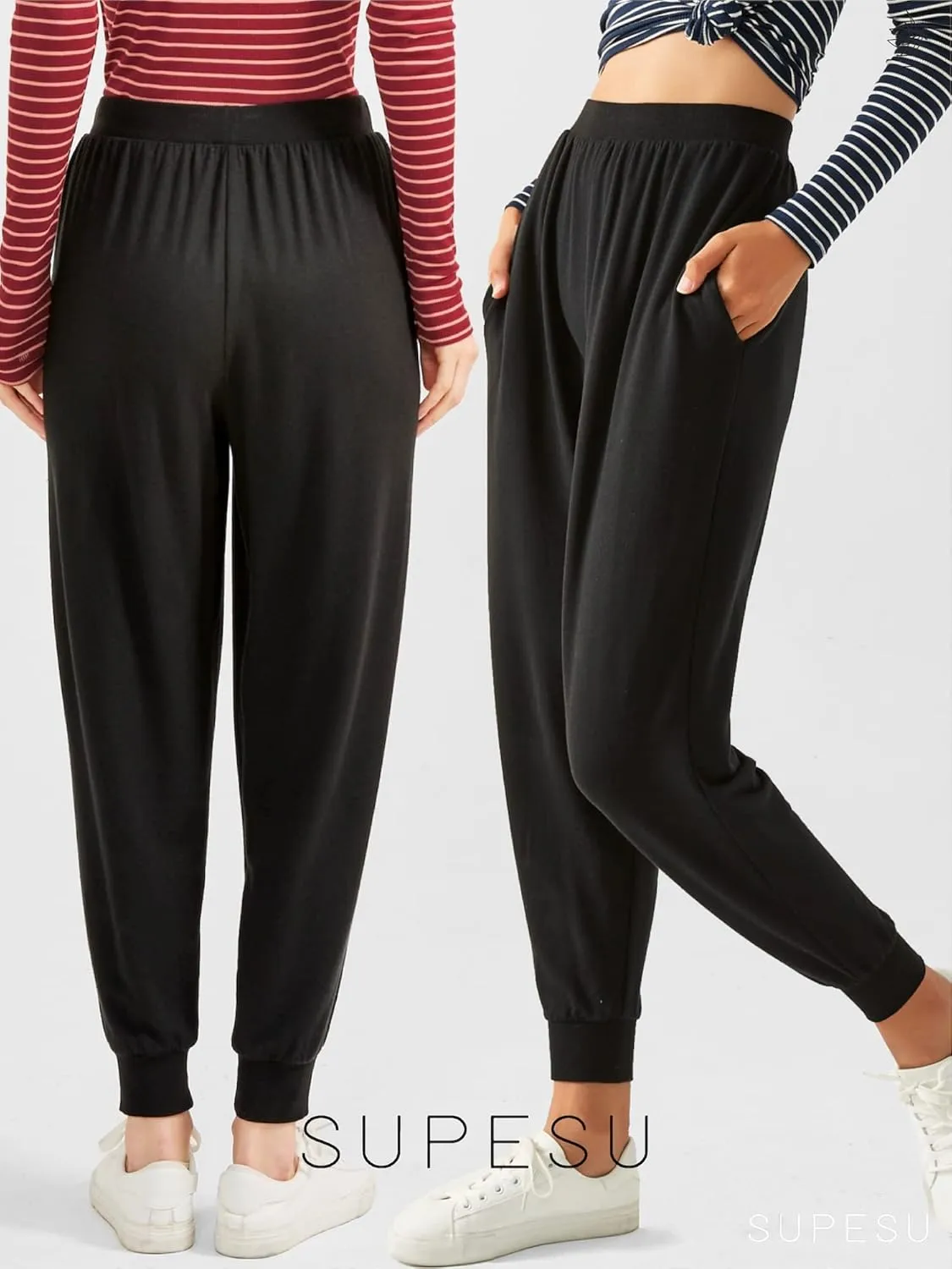 Jeannie Joggers, High Waisted, Simply Soft* Terry Fabric
