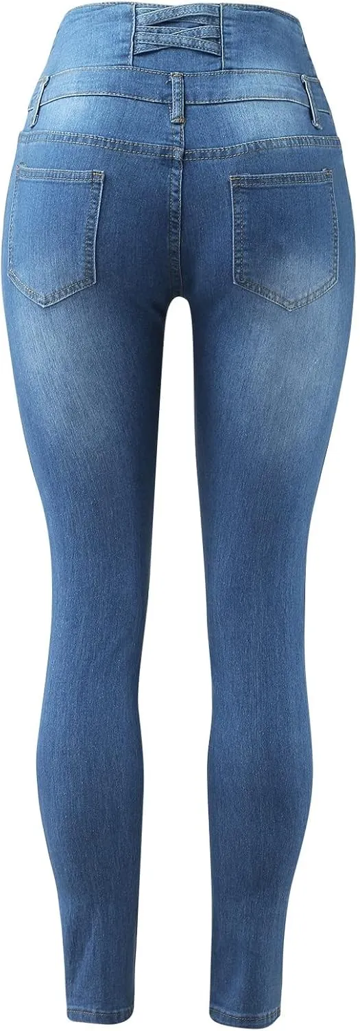 Jeans for Women High Waisted Stretch Skinny Casual Straight Leg Ladies Trendy Bootcut Denim Petite Jean 2025 Pants