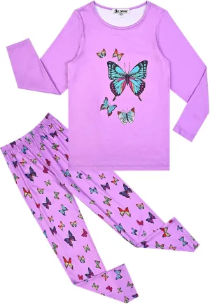 Jxstar Pajamas for Girls Unicorn Pj Set Kids Long Sleeve Fall Winter Sleepwear …
