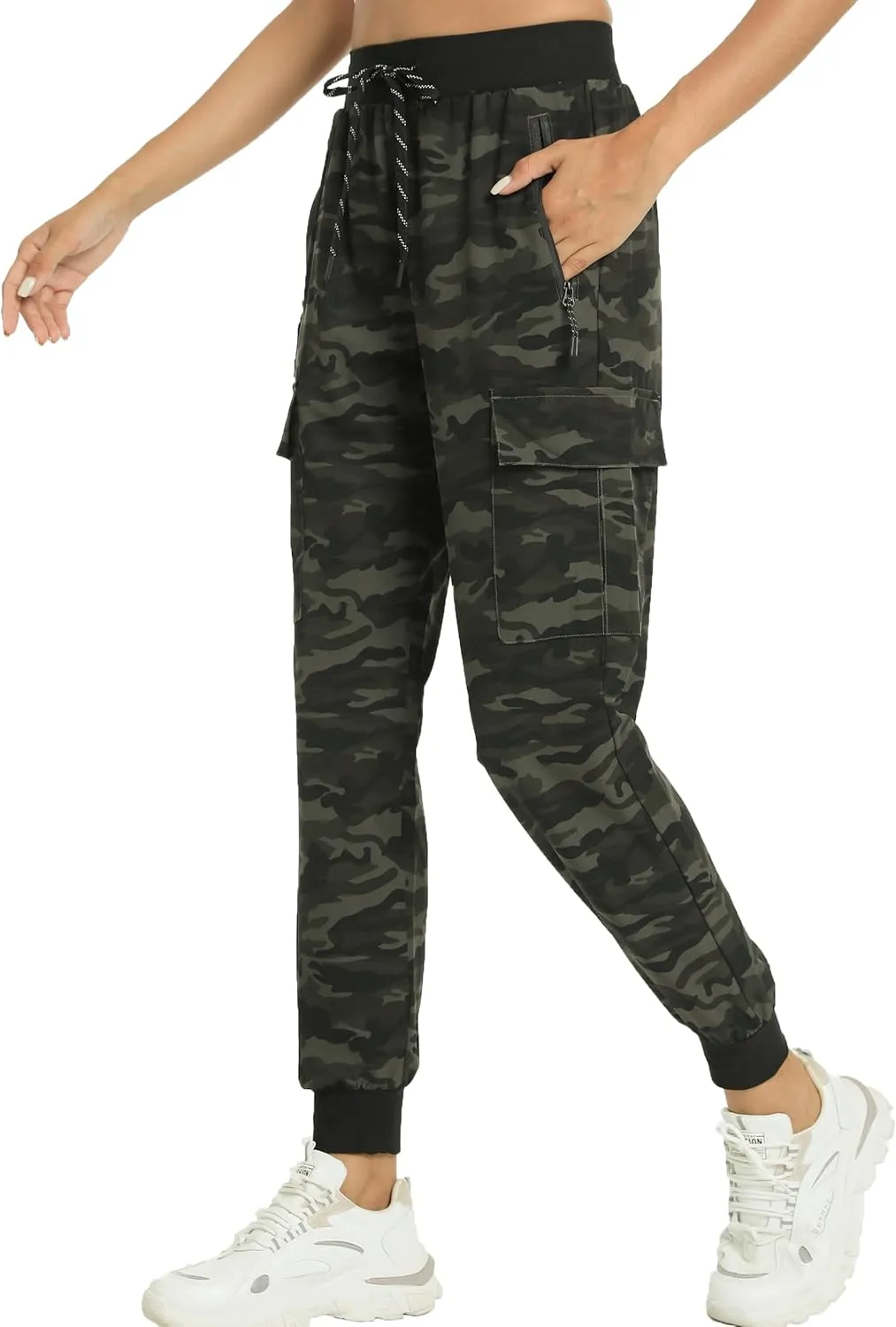 Kcutteyg Womens Joggers with Pockets, Lightweight Quick Dry Athletic Workout Soft Pants for Gym, Yoga, Running