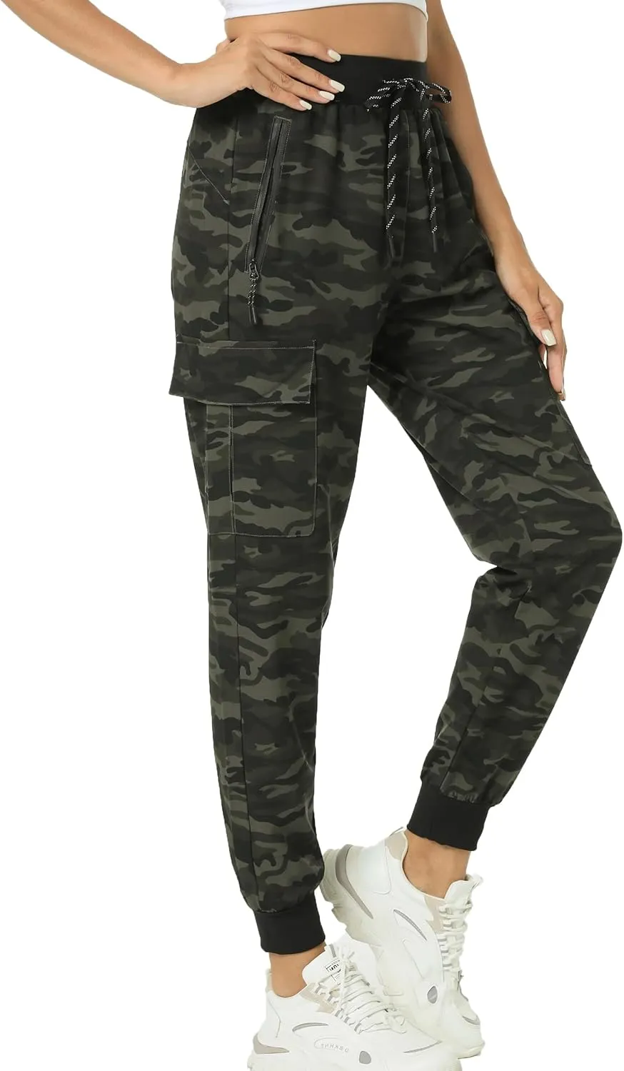 Kcutteyg Womens Joggers with Pockets, Lightweight Quick Dry Athletic Workout Soft Pants for Gym, Yoga, Running