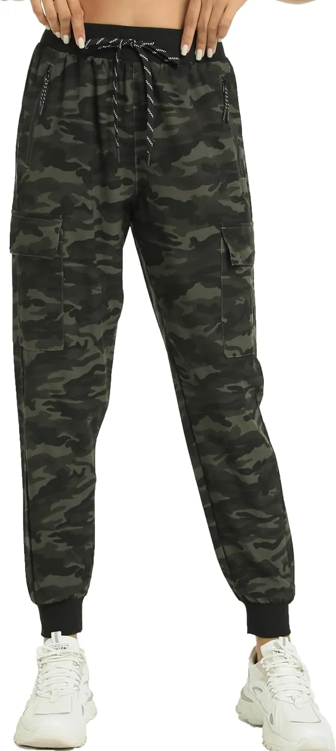 Kcutteyg Womens Joggers with Pockets, Lightweight Quick Dry Athletic Workout Soft Pants for Gym, Yoga, Running