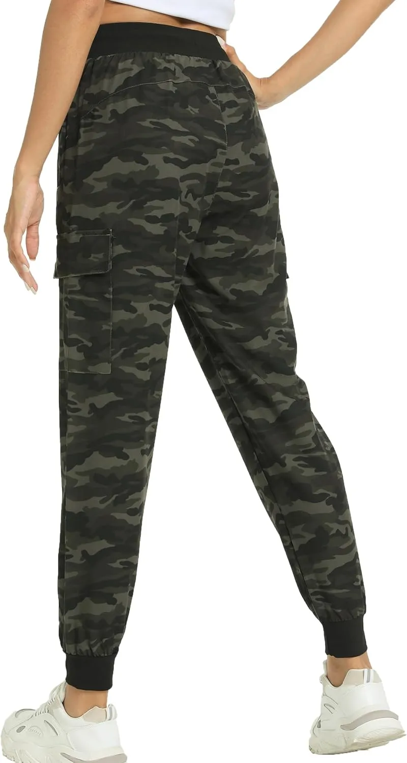 Kcutteyg Womens Joggers with Pockets, Lightweight Quick Dry Athletic Workout Soft Pants for Gym, Yoga, Running