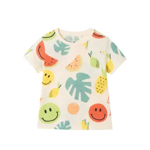 Kids (2-7) Fun Print Graphic Tee | Tropical Smiles