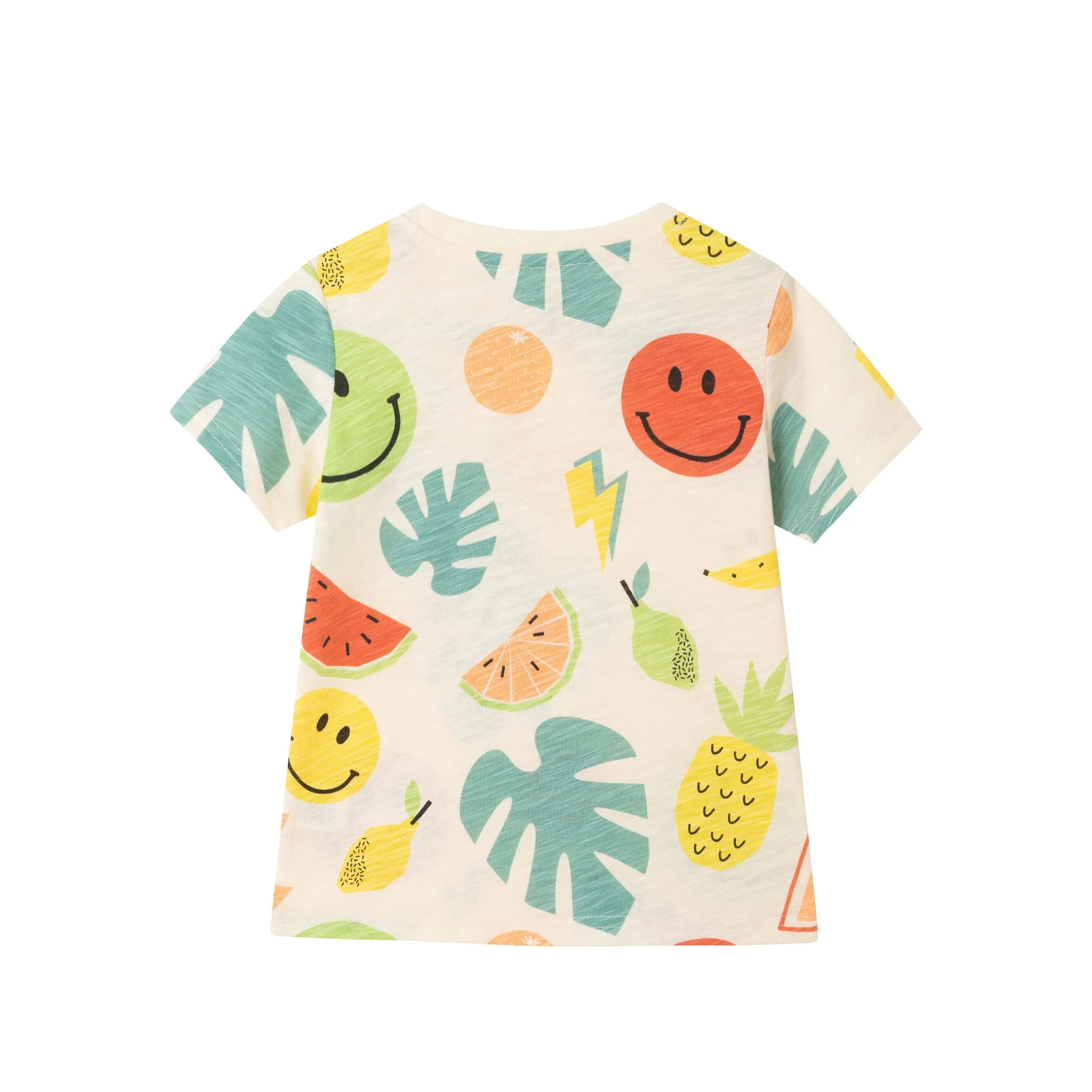 Kids (2-7) Fun Print Graphic Tee | Tropical Smiles