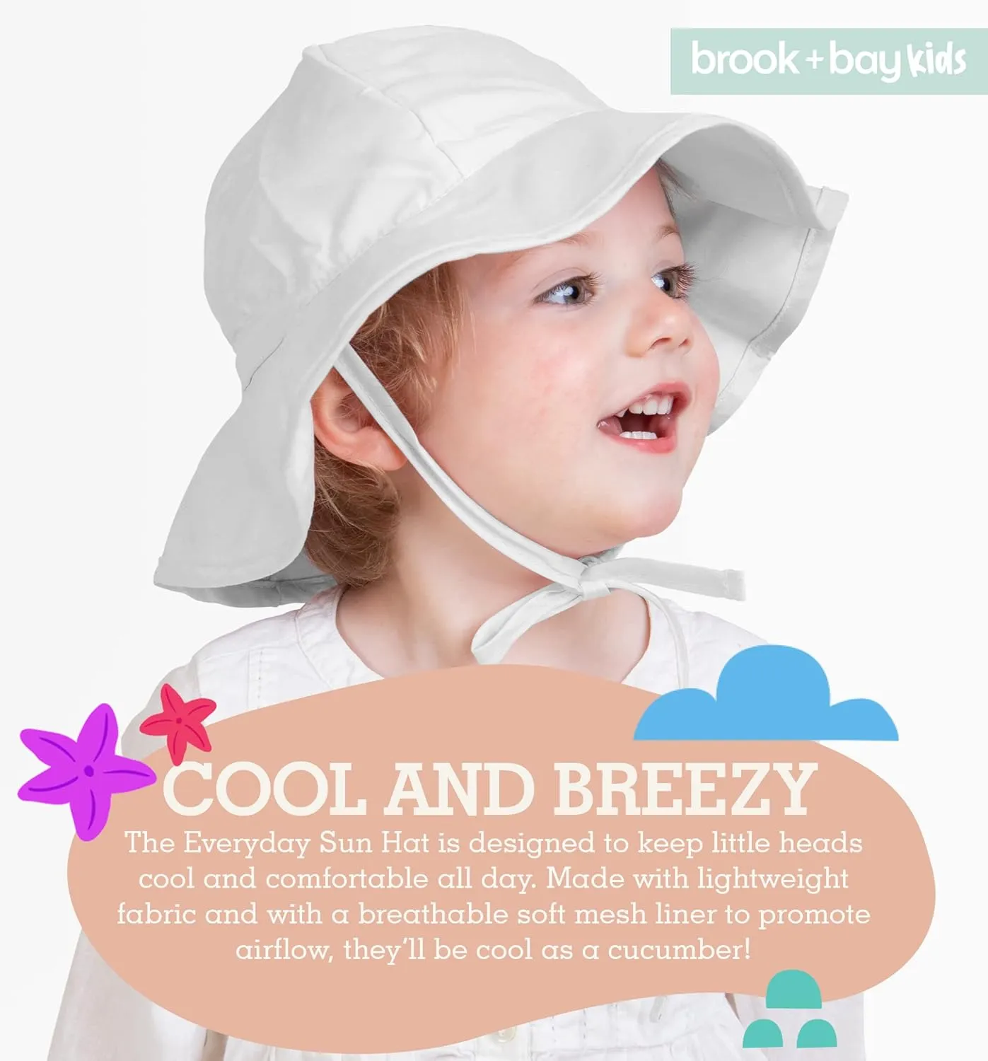 Kids Sun Hat - Toddler Beach Hat, Girls Sun Hat, Sun Hat Toddler, Kids Beach Hat - Kids Sun Hat Boys & Girls with Wide Brim