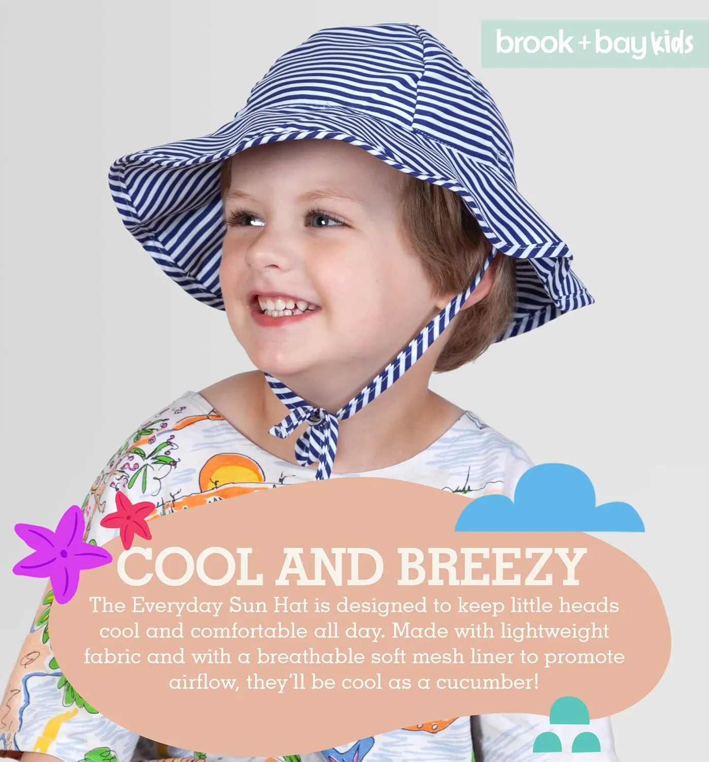 Kids Sun Hat - Toddler Beach Hat, Girls Sun Hat, Sun Hat Toddler, Kids Beach Hat - Kids Sun Hat Boys & Girls with Wide Brim