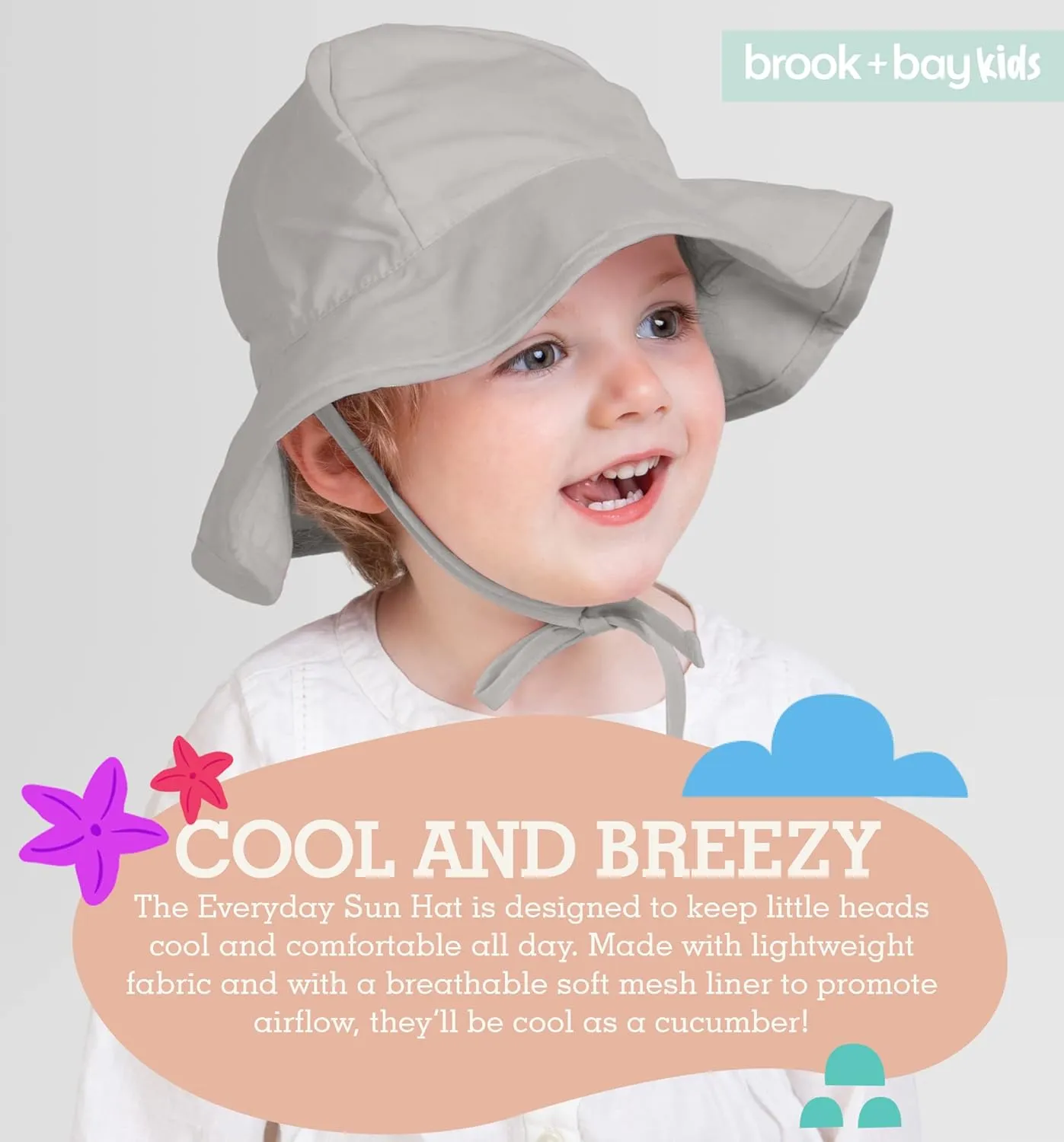 Kids Sun Hat - Toddler Beach Hat, Girls Sun Hat, Sun Hat Toddler, Kids Beach Hat - Kids Sun Hat Boys & Girls with Wide Brim