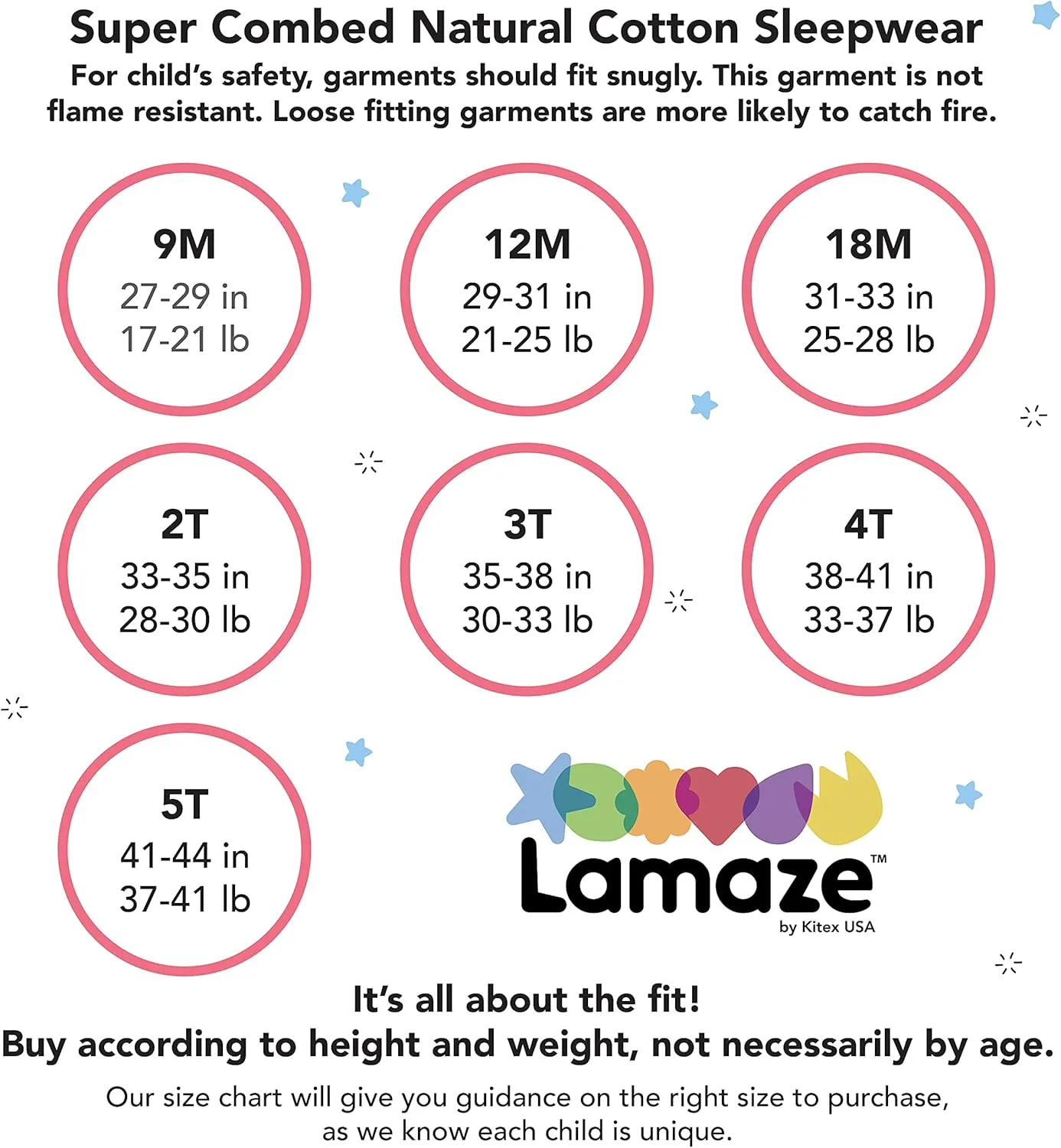 Lamaze Baby Boys' Super Combed Natural Cotton Tight Fit Short Sleeve Sleepwear 2 Piece Set, Footless, 1 Pack