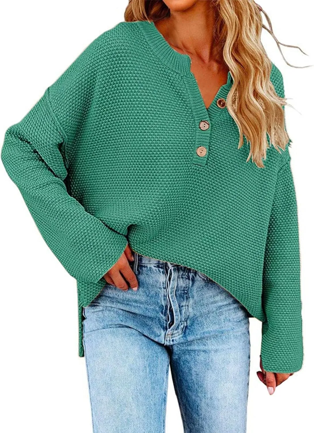 LCMTWX Womens Oversized Sweaters Casual Pullover Soft Knit Cardigan Sweater 2023 Fall Oversized Ribbed Knit Pullover Top