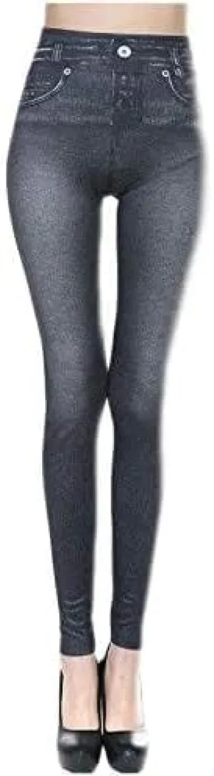 Light Sweatpant Jeans High Waisted Denim Pants Drawstring Skinny Stretchy Pant Casual Soft Jeans with Pockets