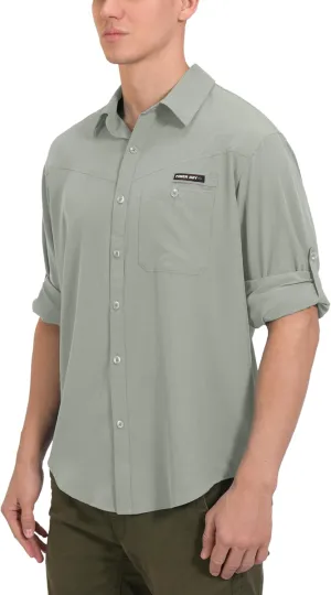 Little Donkey Andy Men's UPF 50 UV Protection Shirt, Breathable Long Sleeve Fishing Hiking Shirts, Quick Dry