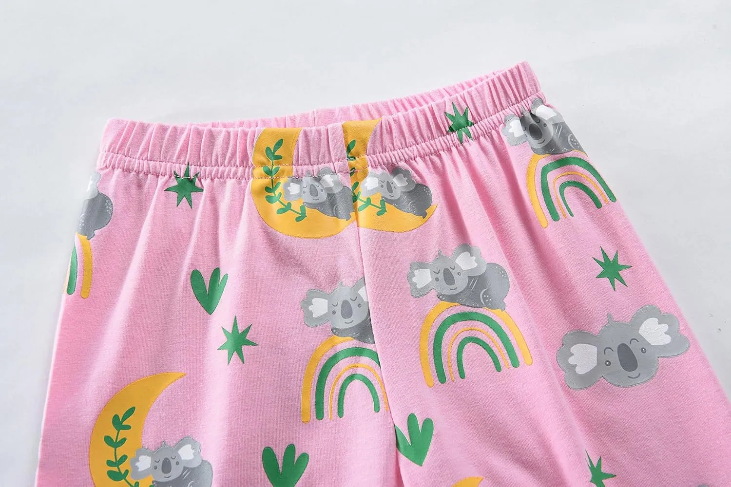 Little Girls Pajamas Short Sleeve 100% Cotton Toddler Pjs Mermaid Sleepwear Unicorn Pajama Summer Clothes Sets 1-7T
