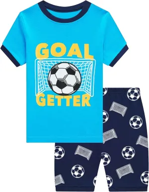 Little Hand Toddler Baby Boys Pajamas Monster Truck Summer Pjs Sleepwear Cotton Kids Short Sets Clothes