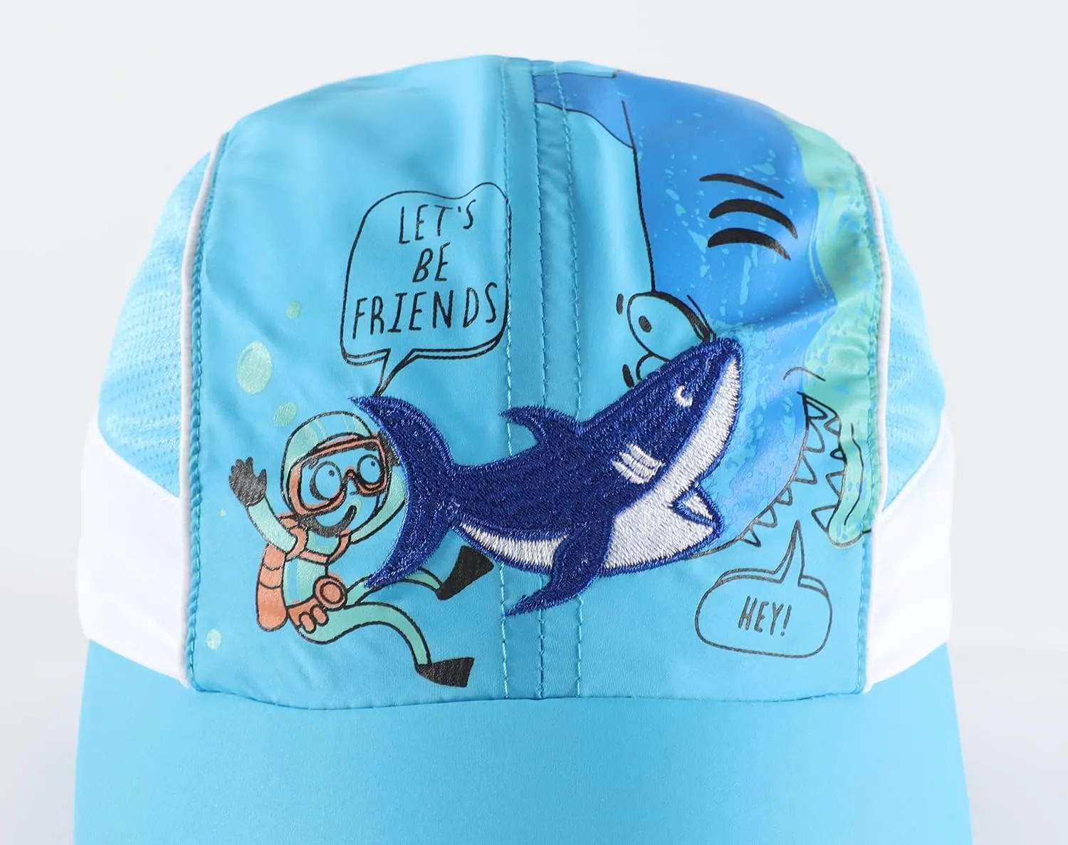 LLmoway Breathable Kids Sun Protection Ball Cap Quick Dry UPF50 Lightweight Mesh Sports Hats for Boys Summer Running Beach