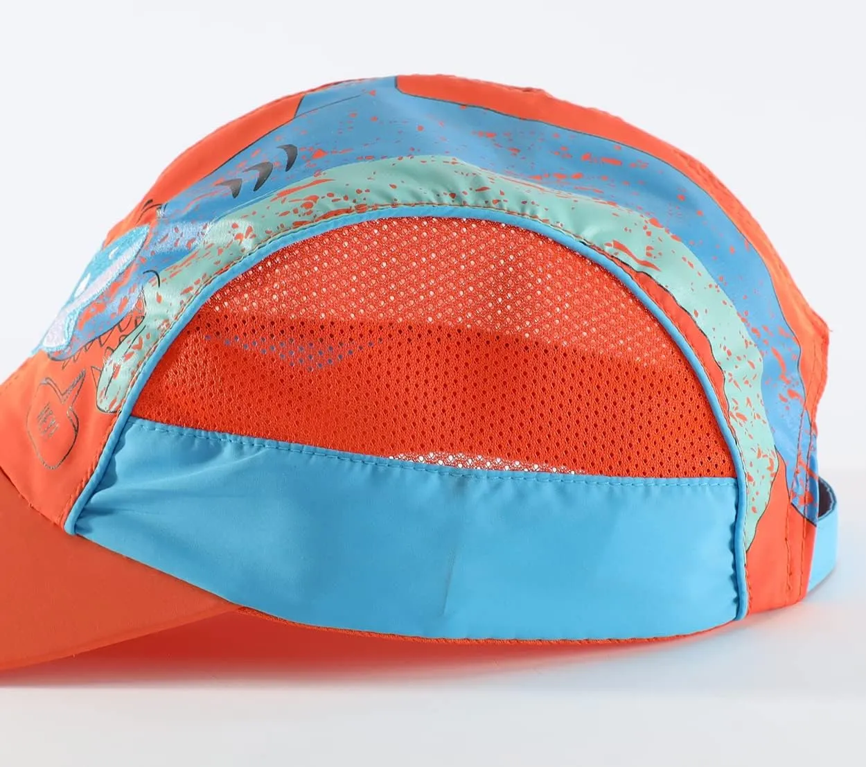 LLmoway Breathable Kids Sun Protection Ball Cap Quick Dry UPF50 Lightweight Mesh Sports Hats for Boys Summer Running Beach