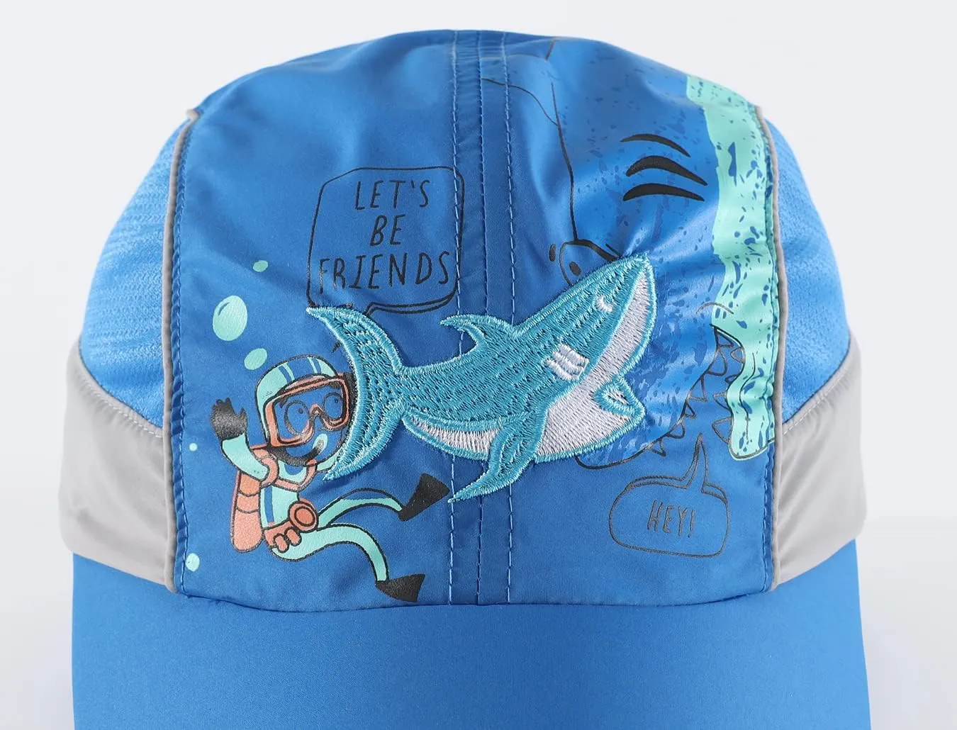 LLmoway Breathable Kids Sun Protection Ball Cap Quick Dry UPF50 Lightweight Mesh Sports Hats for Boys Summer Running Beach