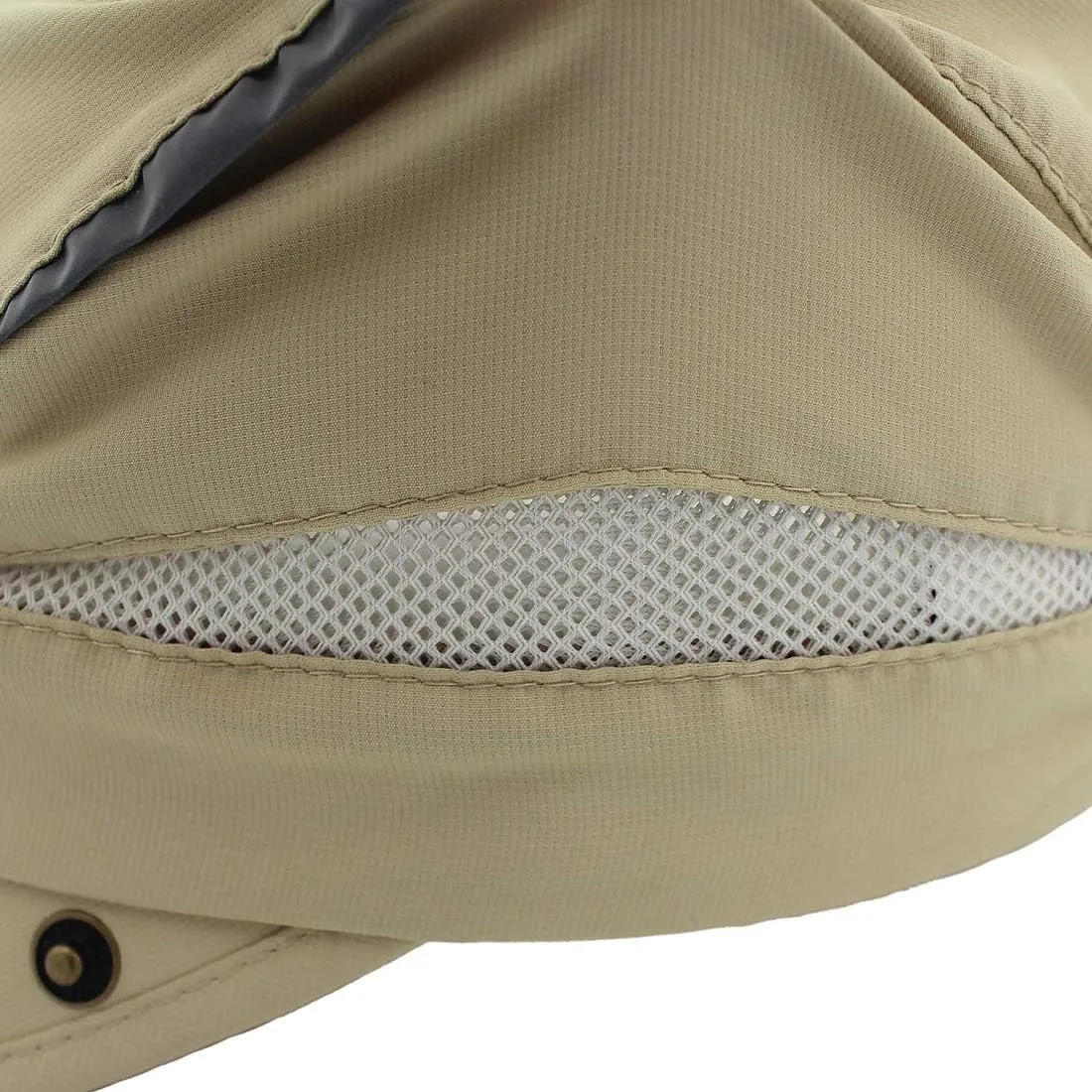LLmoway Men Women Safari Fishing Sun Cap with Removable Neck Flap Quick Dry Hats