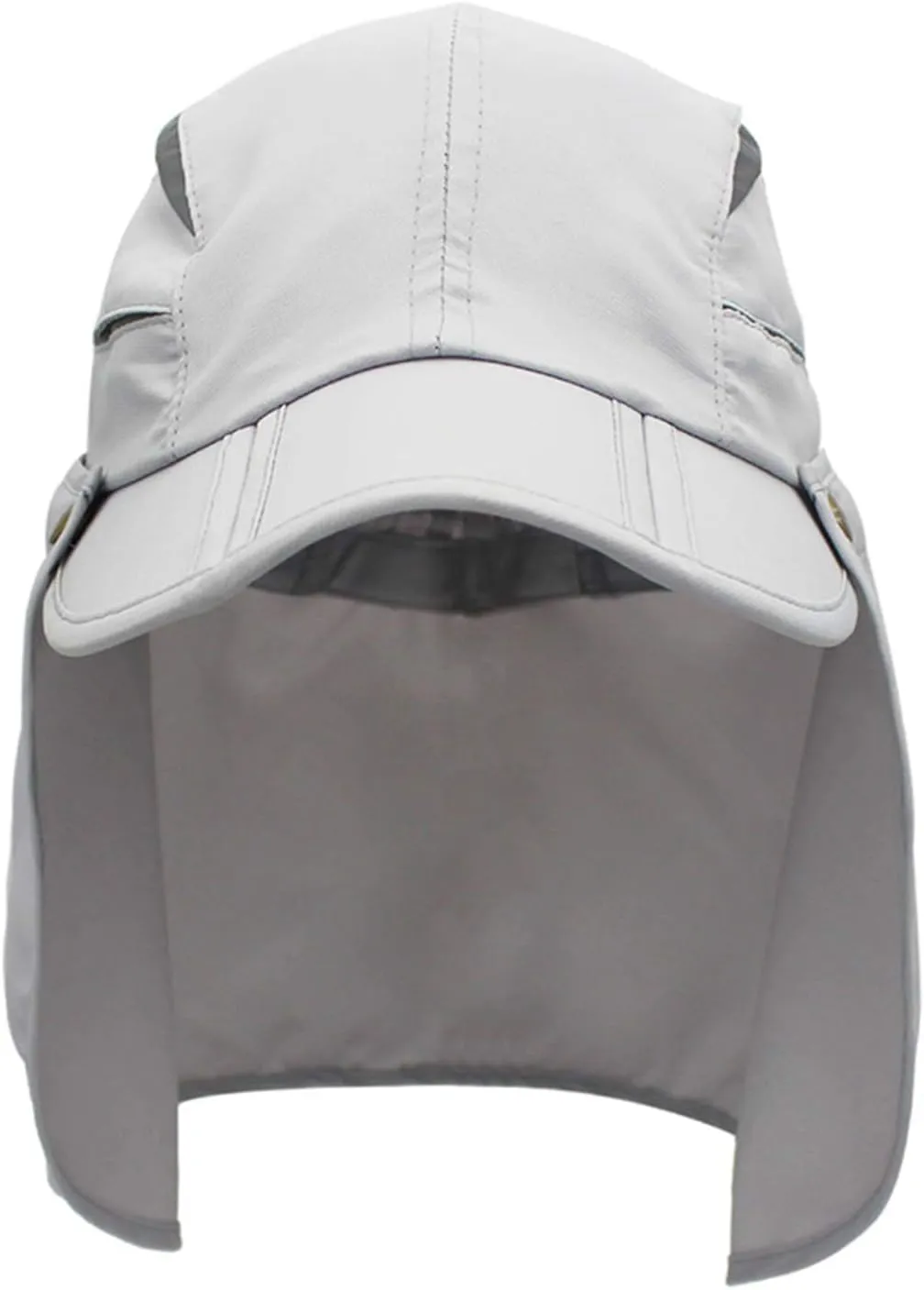 LLmoway Men Women Safari Fishing Sun Cap with Removable Neck Flap Quick Dry Hats