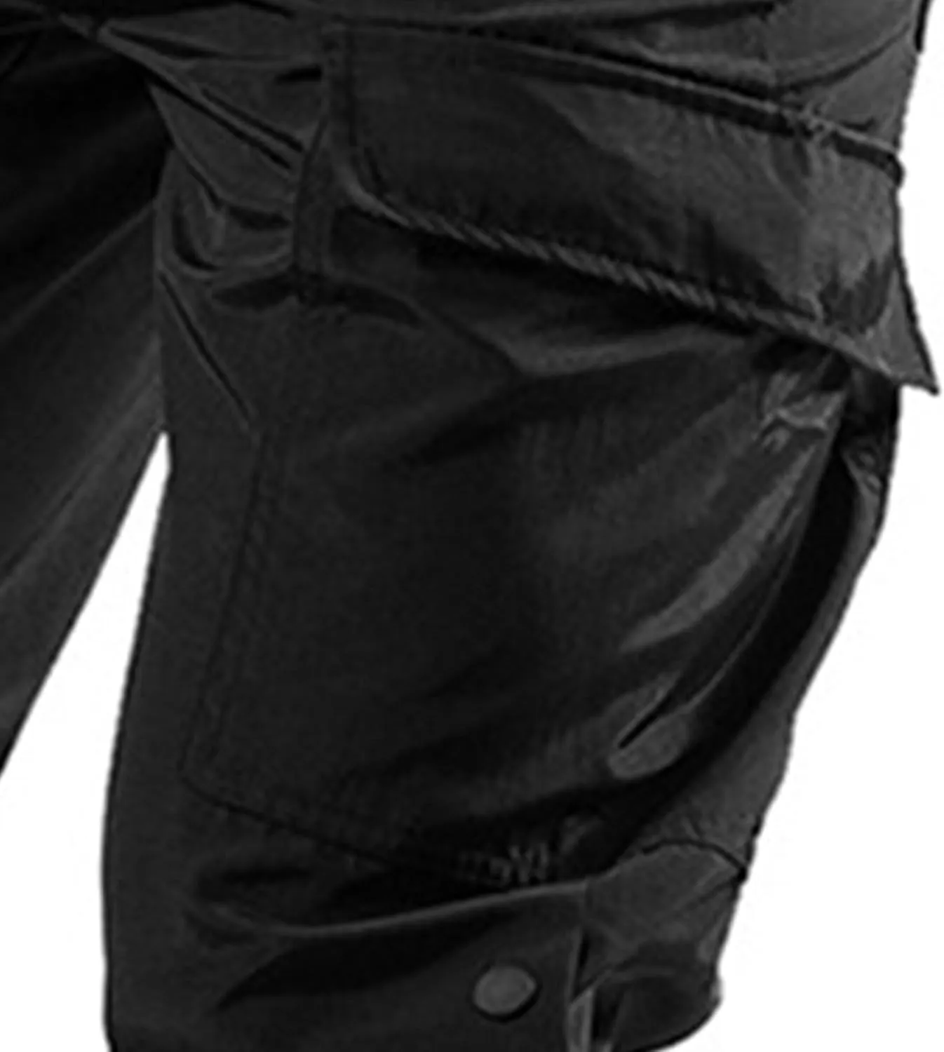 Maiyifu-GJ Mens Lightweight Hiking Pants Elastic Waist Multi-Pocket Cargo Pants Casual Athletic Workout Drawstring Sweatpants