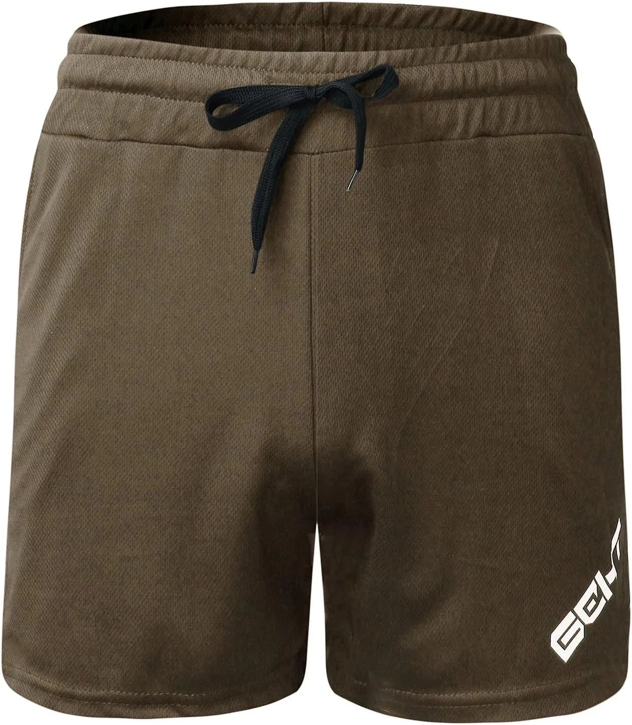 MALAIDOG Men's 3 Inch Sports Running Shorts Bodybuilding Quick Dry Drawstring Elastic Waistband Activewear Shorts with Pocket