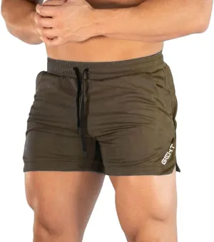 MALAIDOG Men's 3 Inch Sports Running Shorts Bodybuilding Quick Dry Drawstring Elastic Waistband Activewear Shorts with Pocket