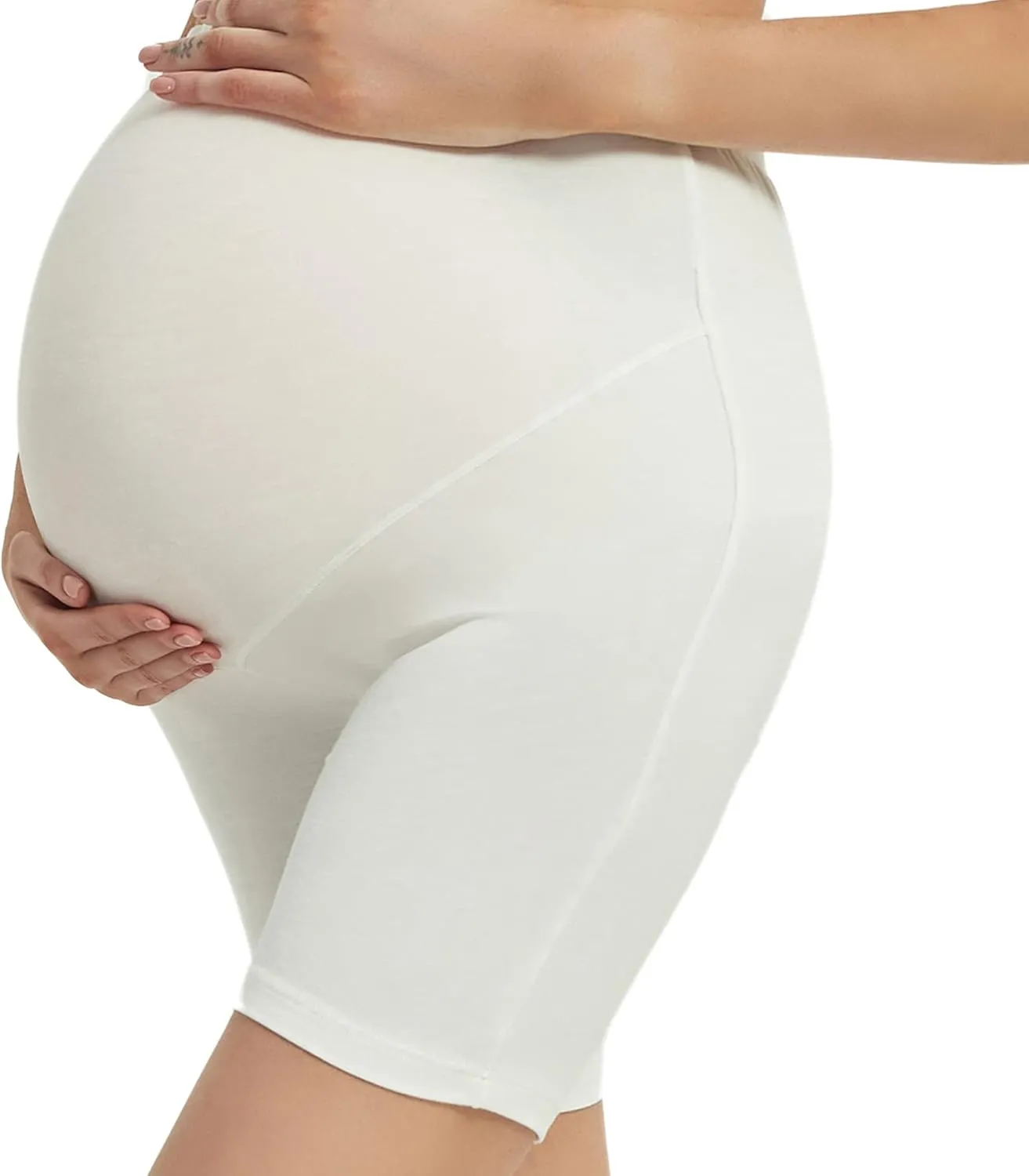 Maternity Shorts for Women Over The Belly Pregnancy Short Leggings Under Dress
