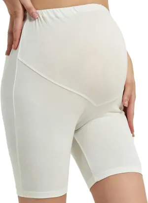 Maternity Shorts for Women Over The Belly Pregnancy Short Leggings Under Dress