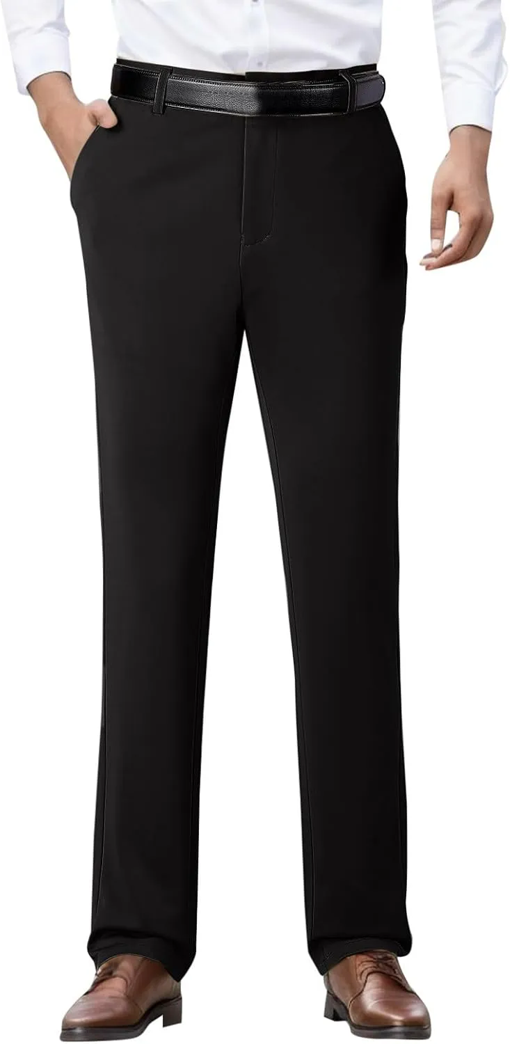 Men Comfy Cargo Pants Stretch, Lightweight Solid Color Long, Multipants High Stretch Multi-Pocket Durable Cargo Pants