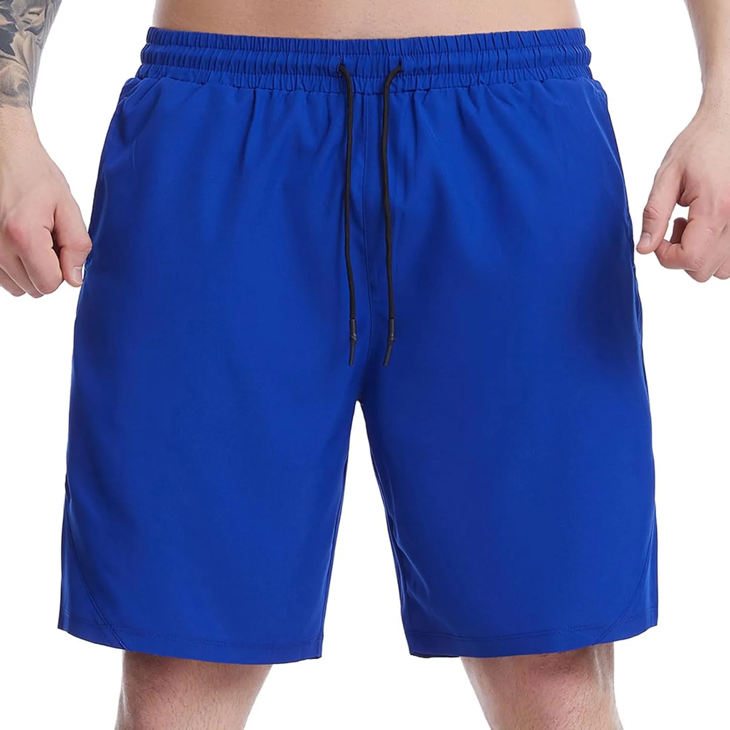 Men Workout Running Shorts Sports Fitness Gym Training Quick Dry Athletic Lightweight Performance Shorts with Pocket