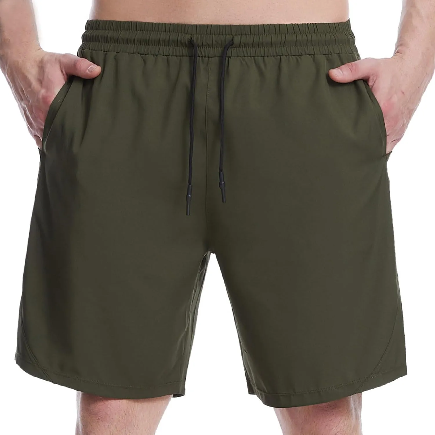 Men Workout Running Shorts Sports Fitness Gym Training Quick Dry Athletic Lightweight Performance Shorts with Pocket