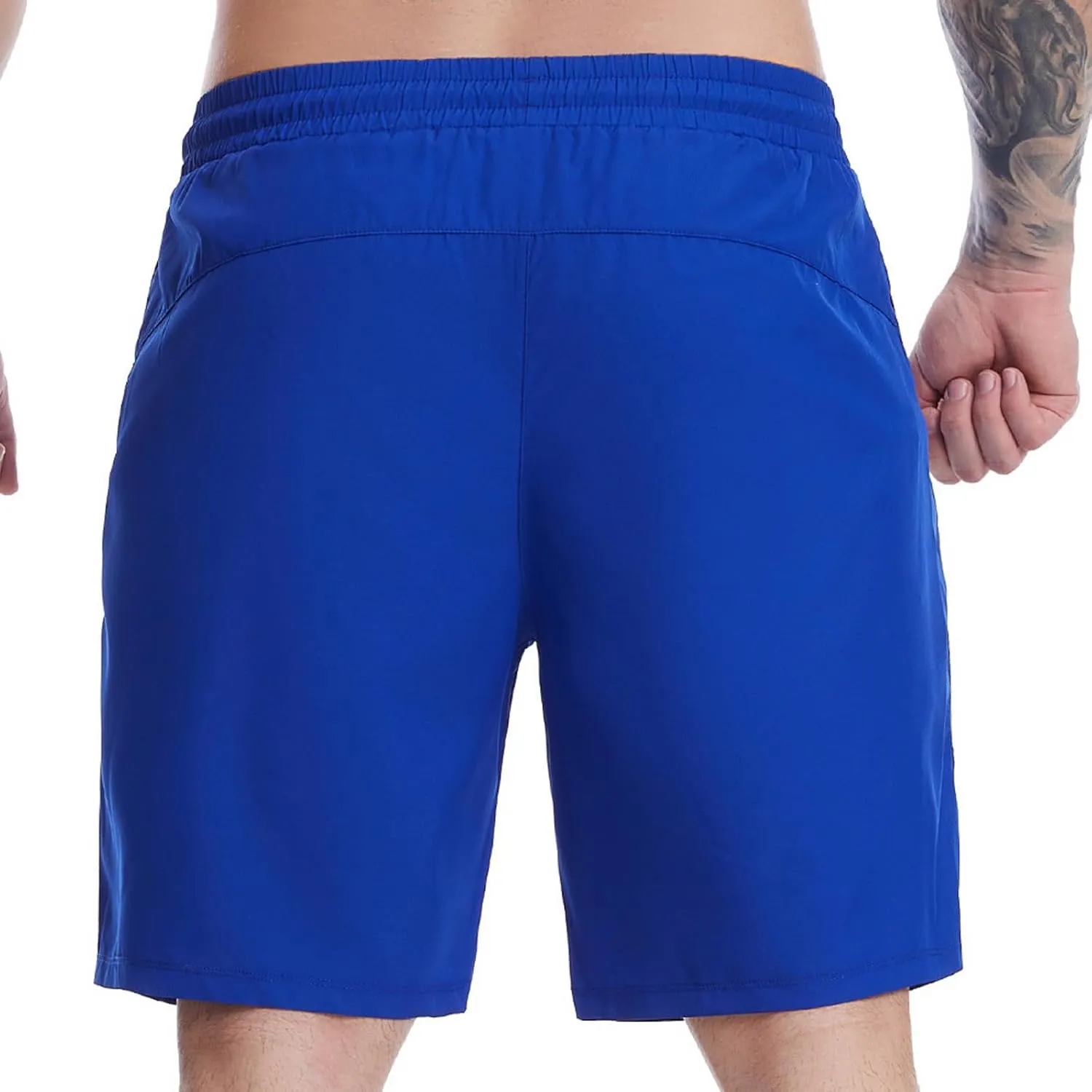 Men Workout Running Shorts Sports Fitness Gym Training Quick Dry Athletic Lightweight Performance Shorts with Pocket