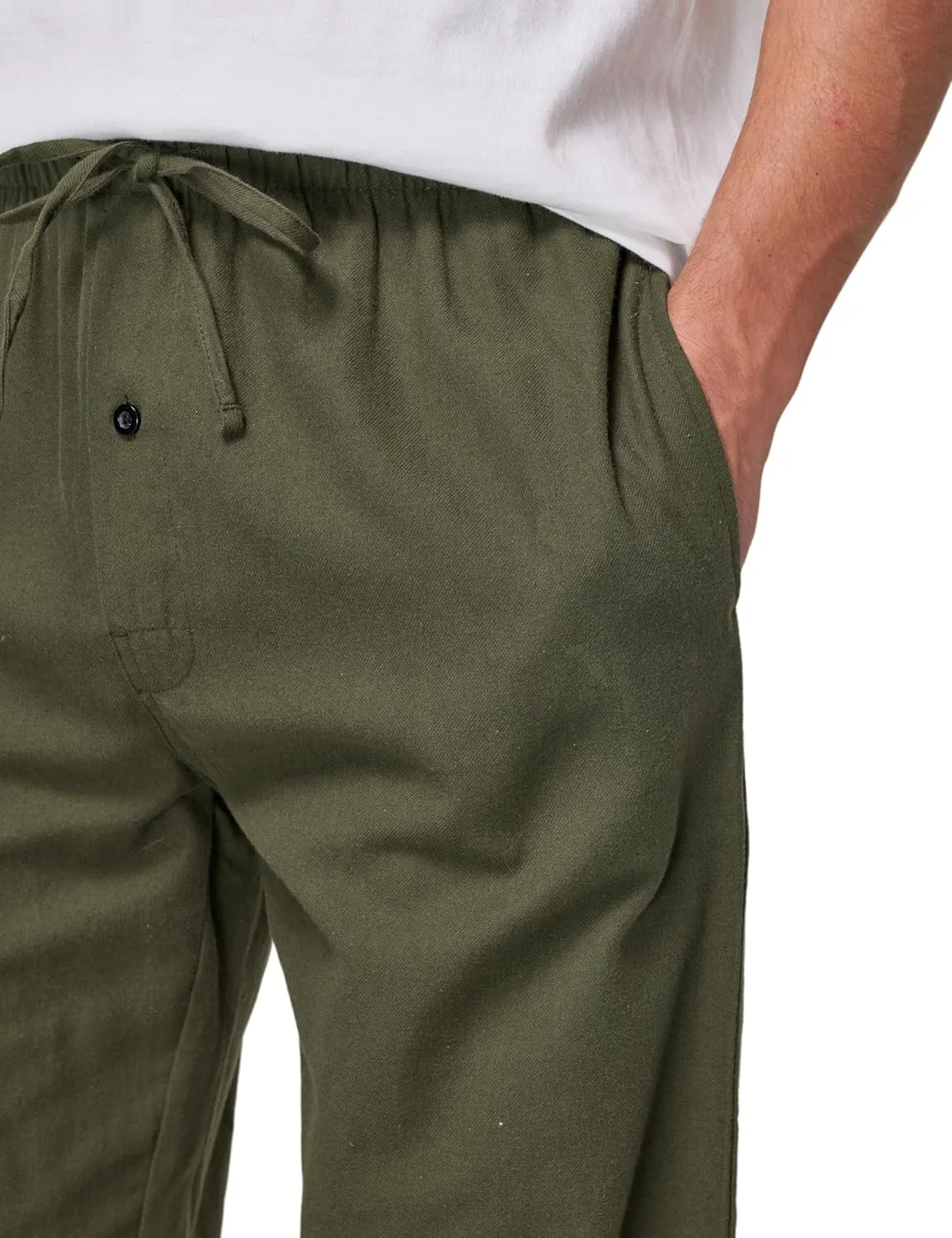 Men's 100% Cotton Super Soft Flannel Plaid Pajama Pants