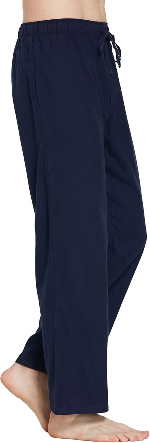 Men's 100% Cotton Super Soft Flannel Plaid Pajama Pants
