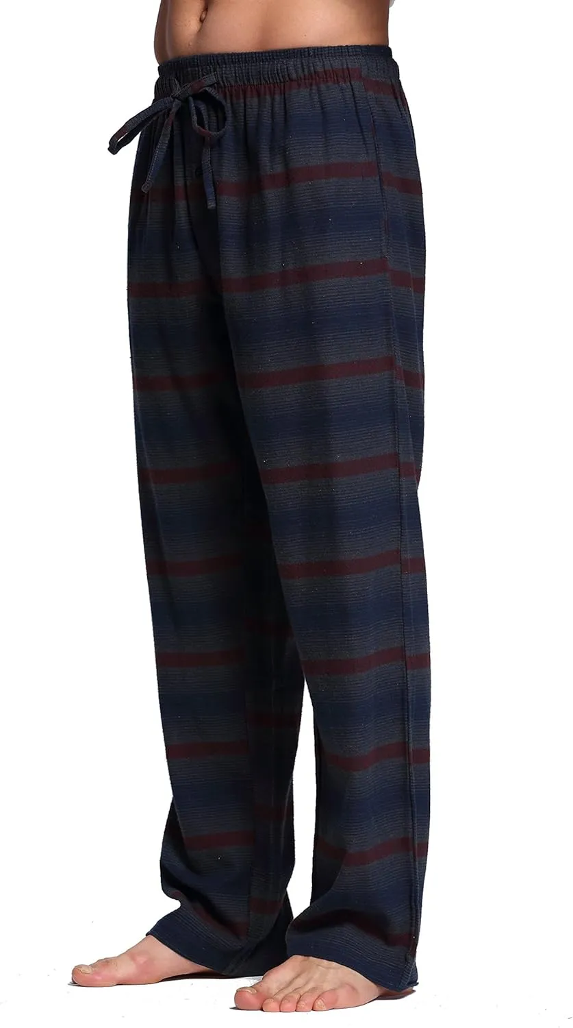 Men's 100% Cotton Super Soft Flannel Plaid Pajama Pants