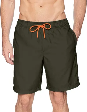 Mens Big and Tall Quick Dry Swim Trunks with Mesh Lining Drawstring Summer Beach Board Shorts Swimwear Bathing Suits