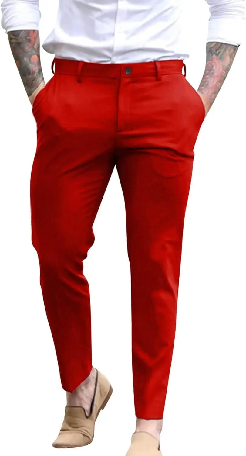 Mens Cargo Joggers Multipants - High Stretch Multi-Pocket Cargo Pants Mens Baggy Shirts Black Pants Stretch Jeans Casual Khaki for Khaki for Sweat