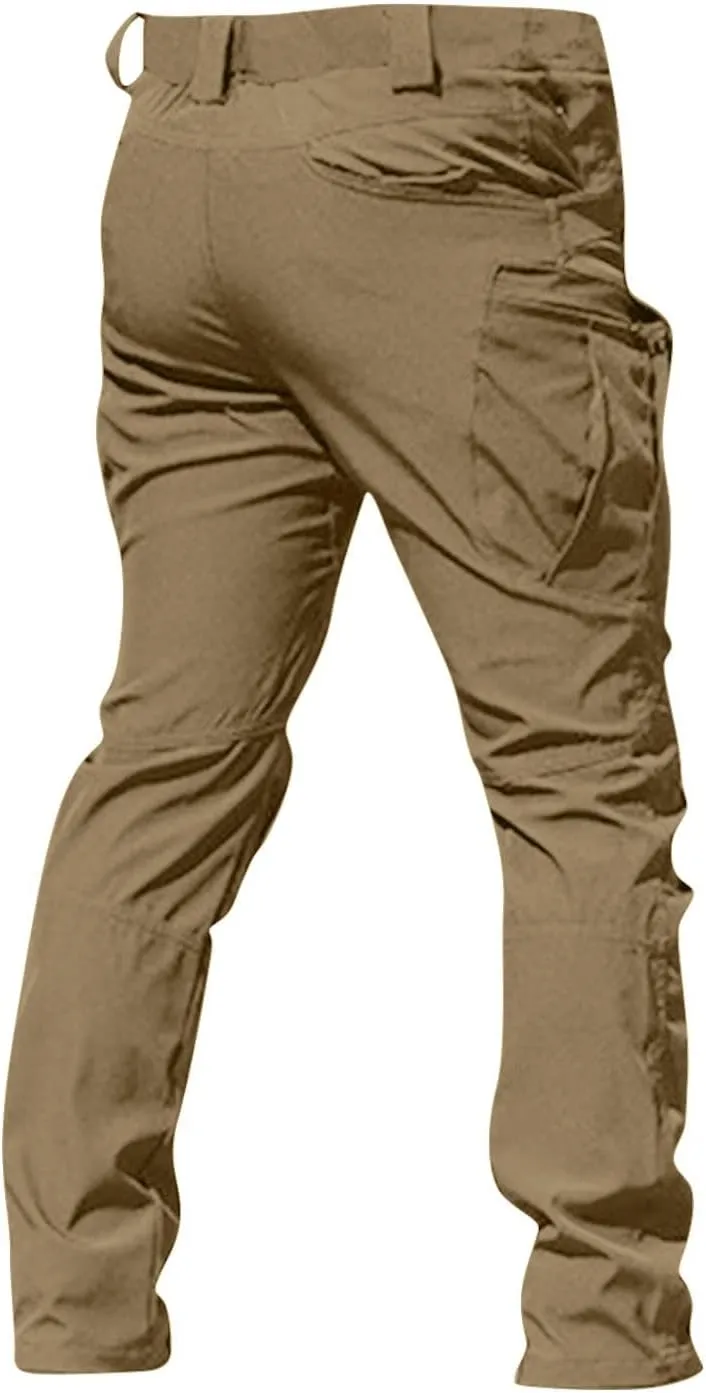 Men's Cargo Pants Hiking Tactical Pants with Multi Pockets Outdoor Trousers Workout Joggers Ripstop Work Pants