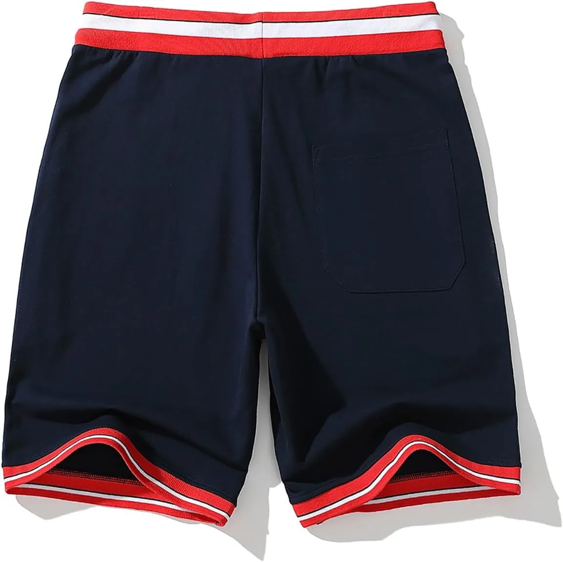 Mens Cotton Shorts Pajama Bottoms Sleepwear Knit Lounge Shorts With Drawstring & Pockets