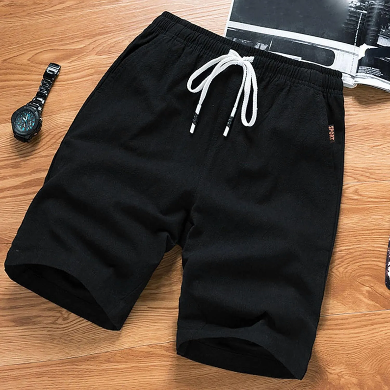 Men's Gym Workout Shorts Quick Dry Bodybuilding Weightlifting Pants Training Running Jogger with Pockets