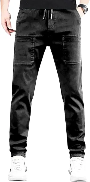 Mens High Stretch Cargo Pants Casual Quick-Dry Hiking Outdoor Summer Trousers Durable Cargo Pants with Multi Pockets