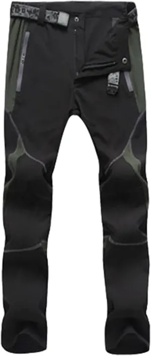 Men's Hiking Cargo Pants with Zipper Pockets Quick-Dry Lightweight Outdoor Work Pants Camping Climbing Fishing Unisex