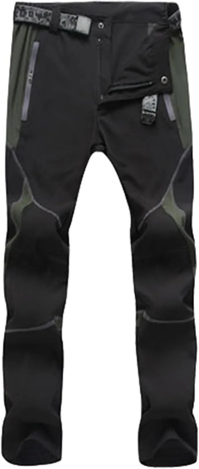 Men's Hiking Cargo Pants with Zipper Pockets Quick-Dry Lightweight Outdoor Work Pants Camping Climbing Fishing Unisex