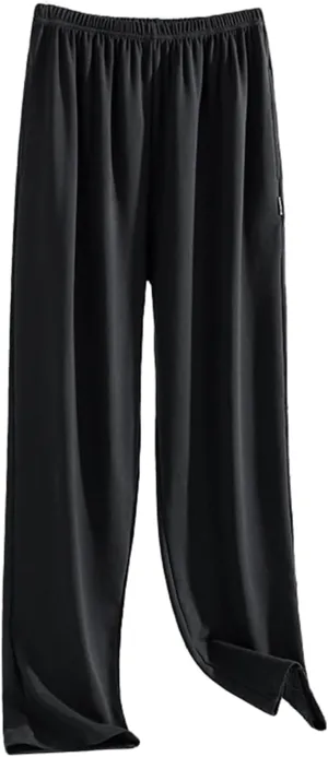 Mens Pajama Bottoms Plus Size Soft Modal Elastic Waist PJ Pajama lounge Pants