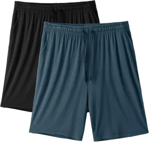 Men’s Pajama Shorts Sleeping Stretch Boxer Shorts Ultra-Soft Modal Casual Pajama Sleep Bottoms Pants