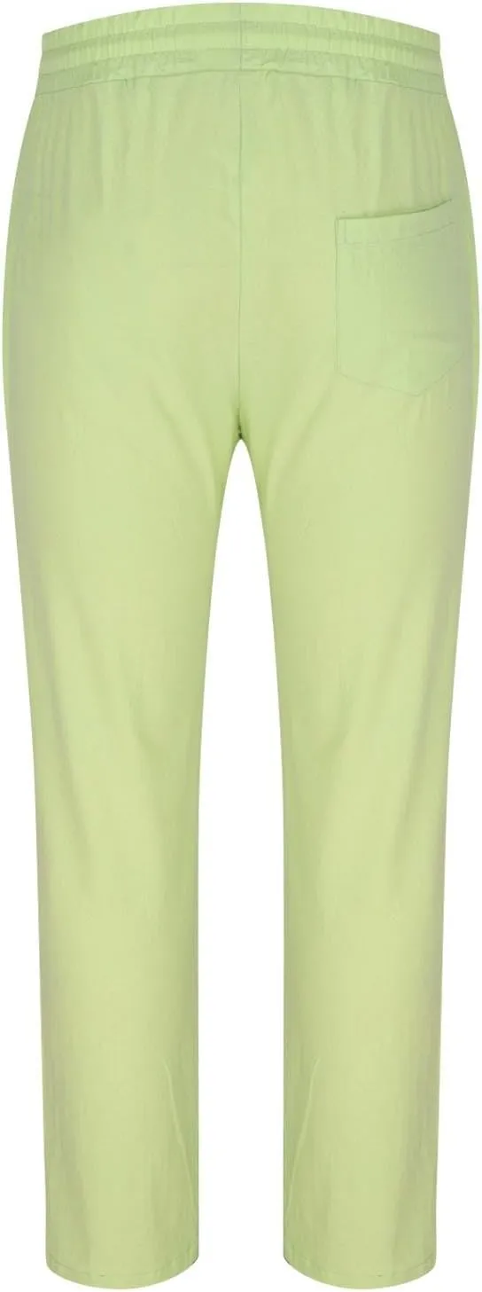 Men's Pants Casual Solid Color Drawstring Elastic Waist Breathable Sweatpants Outdor Full Length Jogger Pants